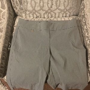 Black and White Bermuda Shorts